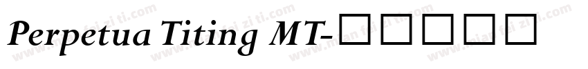 Perpetua Titing MT字体转换